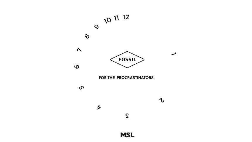 Procrastinator watch face